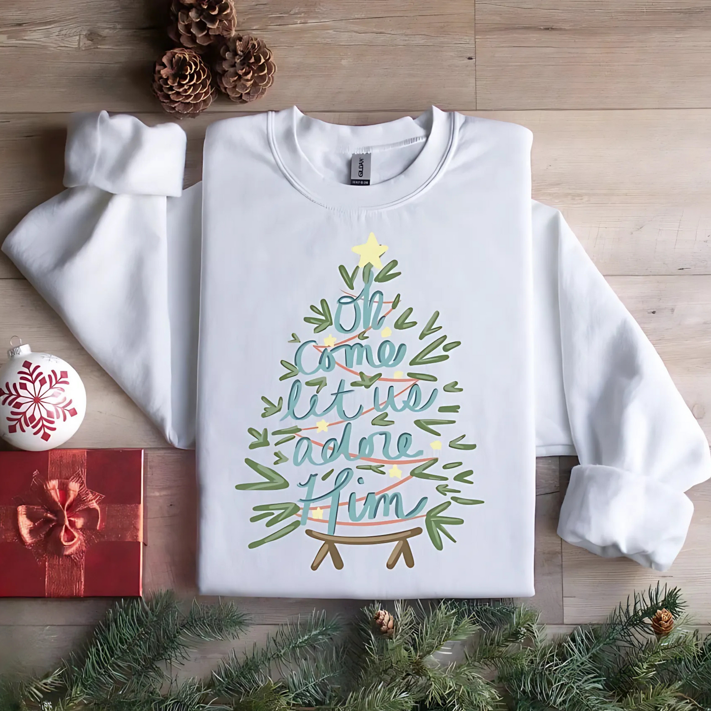 Let Us Adore Him Sweatshirt