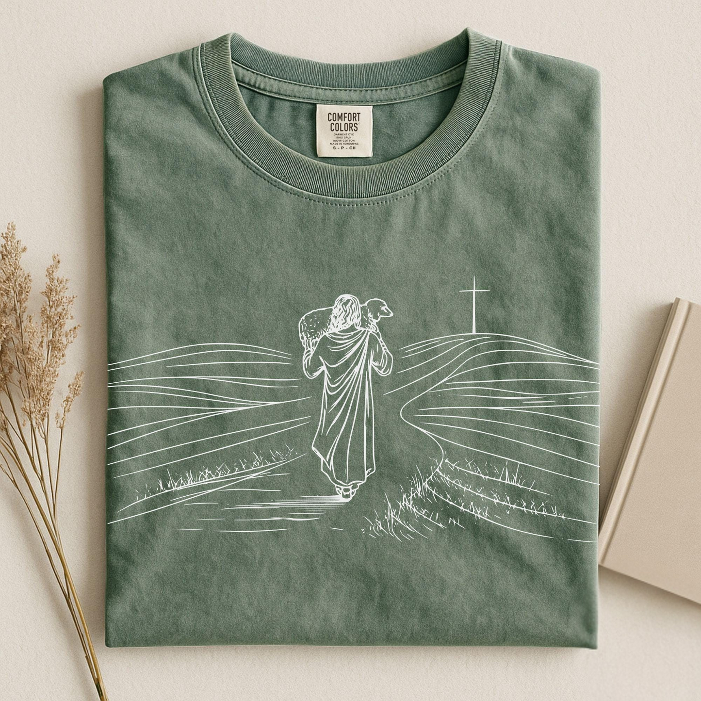 Jesus Holding Sheep Shirt