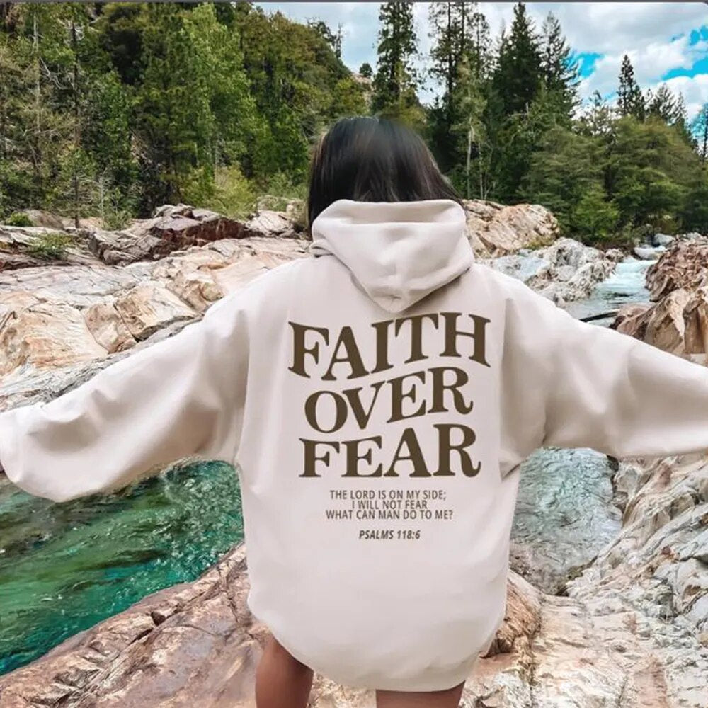 Faith Over Fear Hoodie Fresh Faith NL