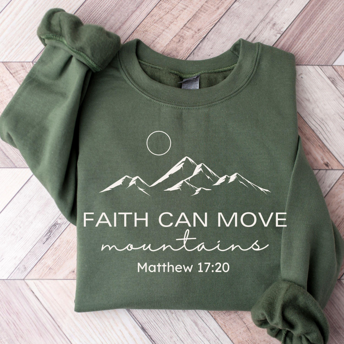 Faith Can Move Mountains Sweater V4