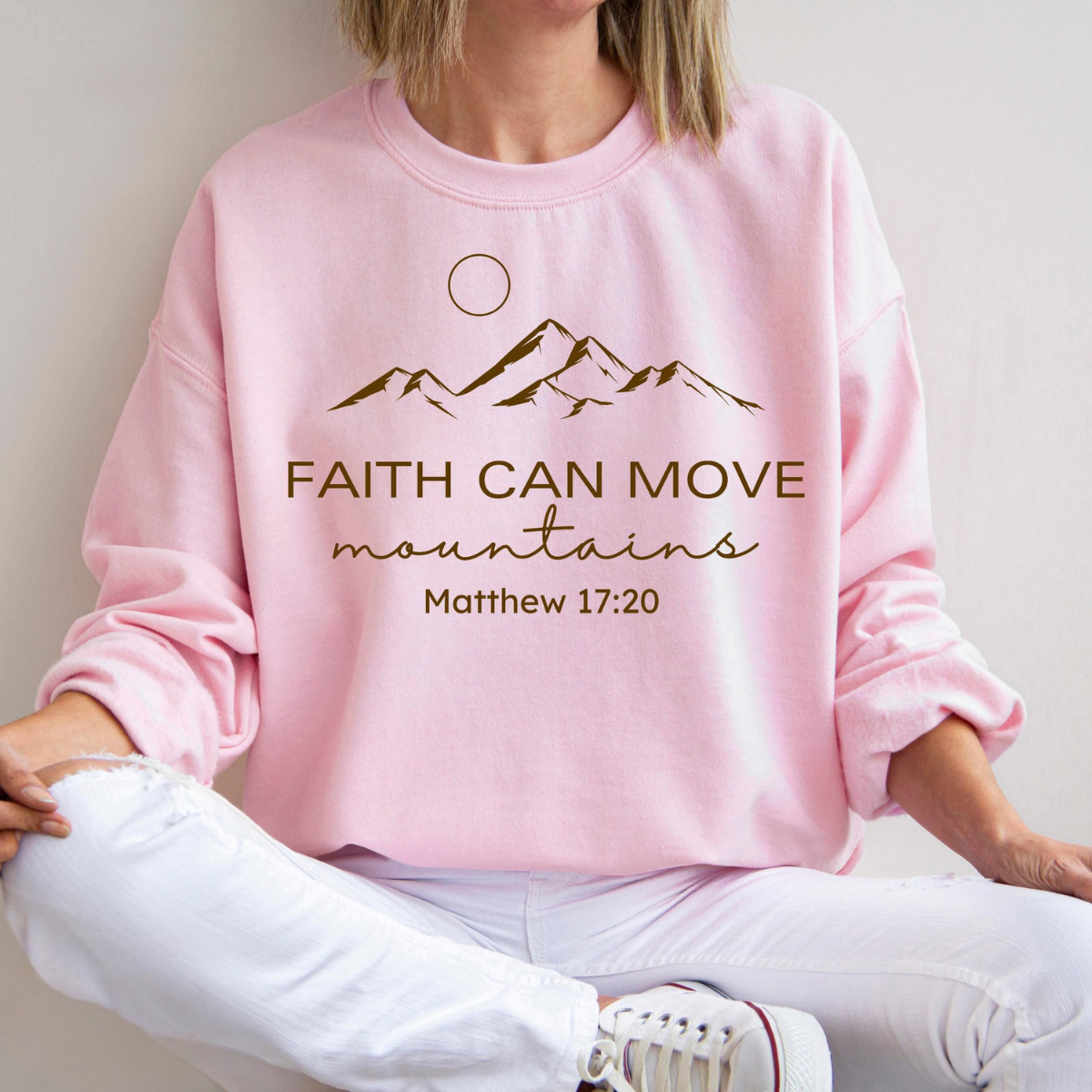 Faith Can Move Mountains Sweater V4