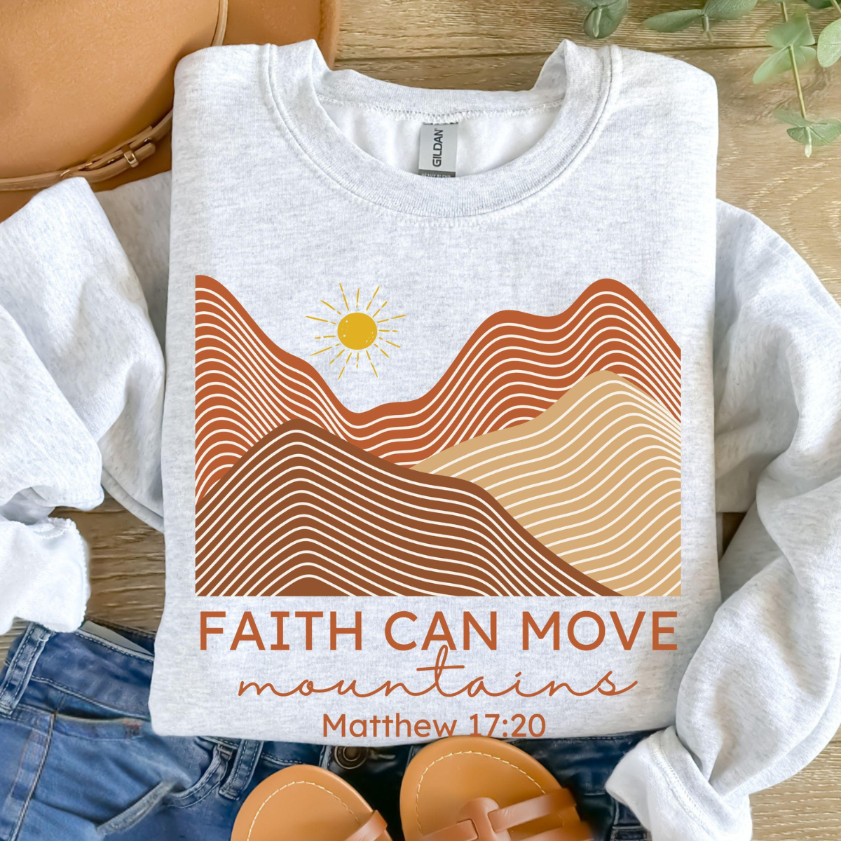 Faith Can Move Mountains Sweater V2