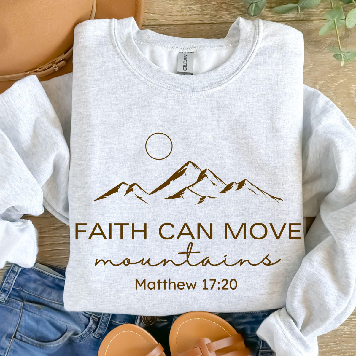 Faith Can Move Mountains Sweater V4