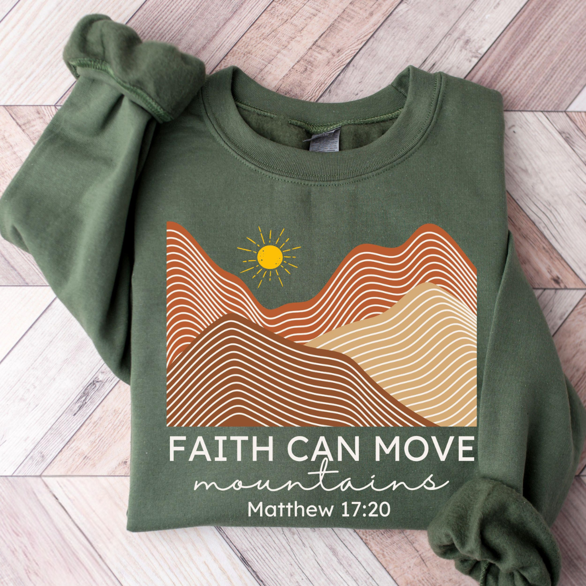 Faith Can Move Mountains Sweater V2