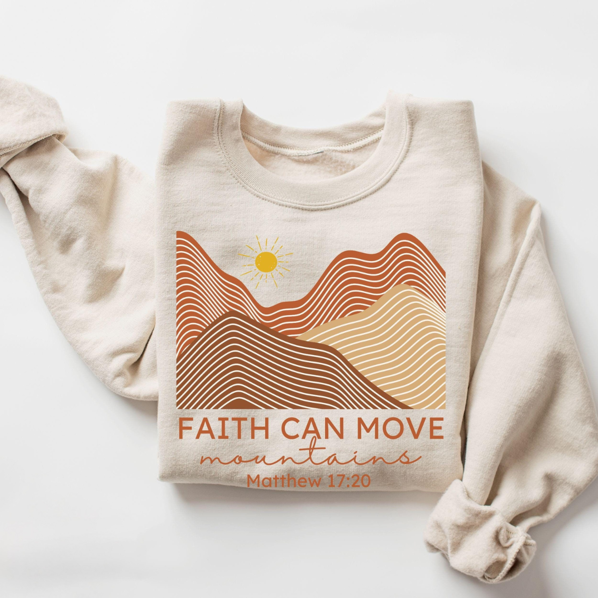 Faith Can Move Mountains Sweater V2