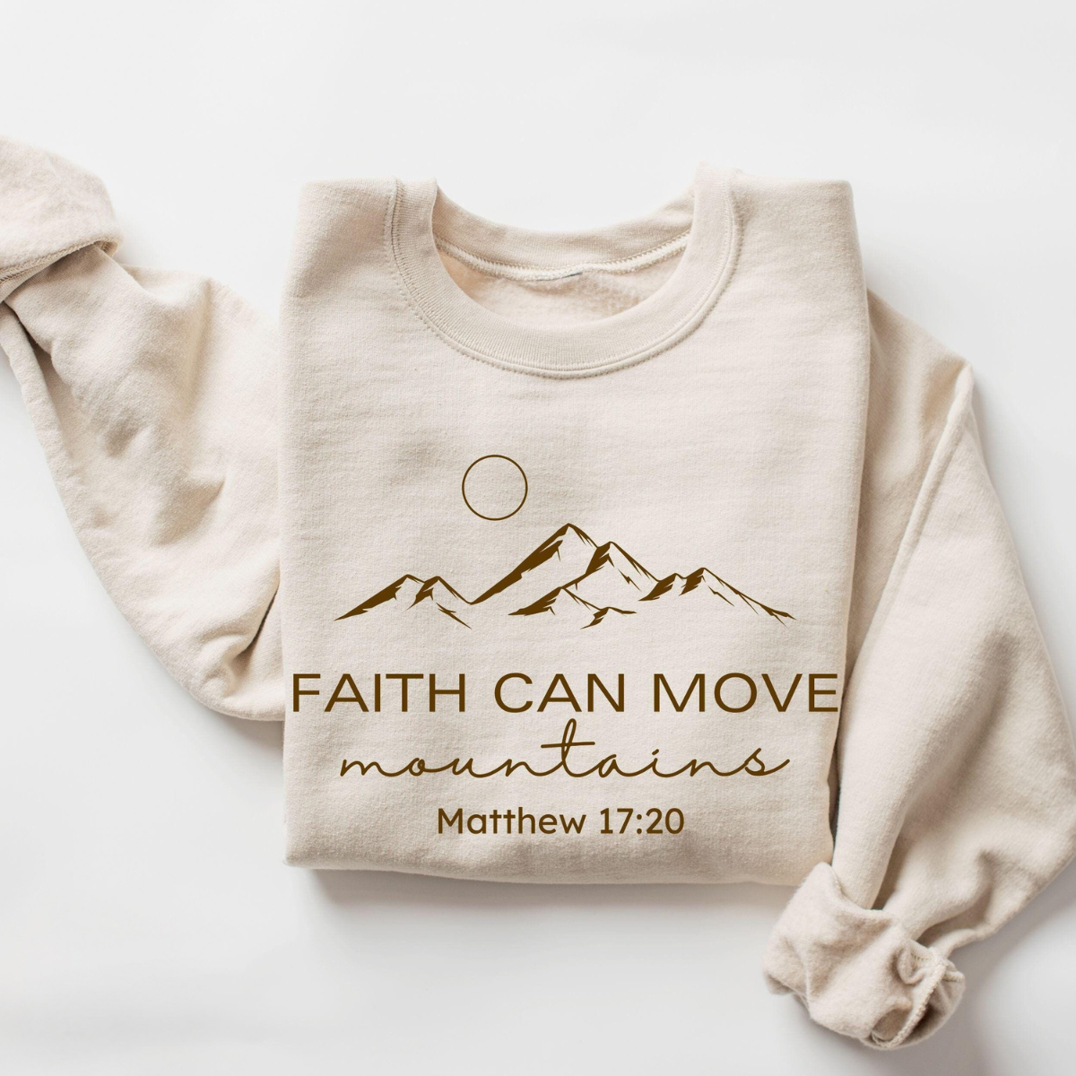 Faith Can Move Mountains Sweater V4