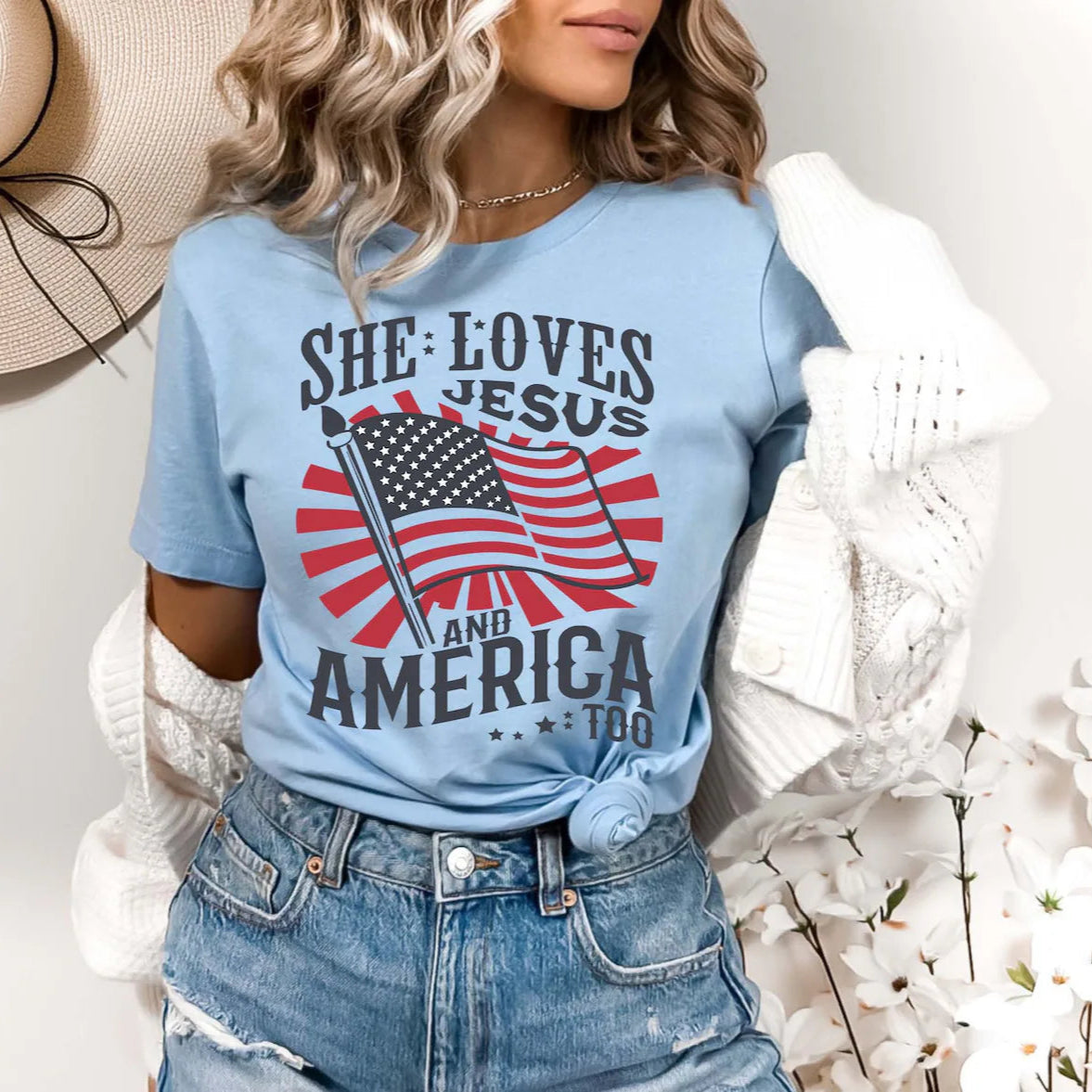 She Loves Jesus Tee