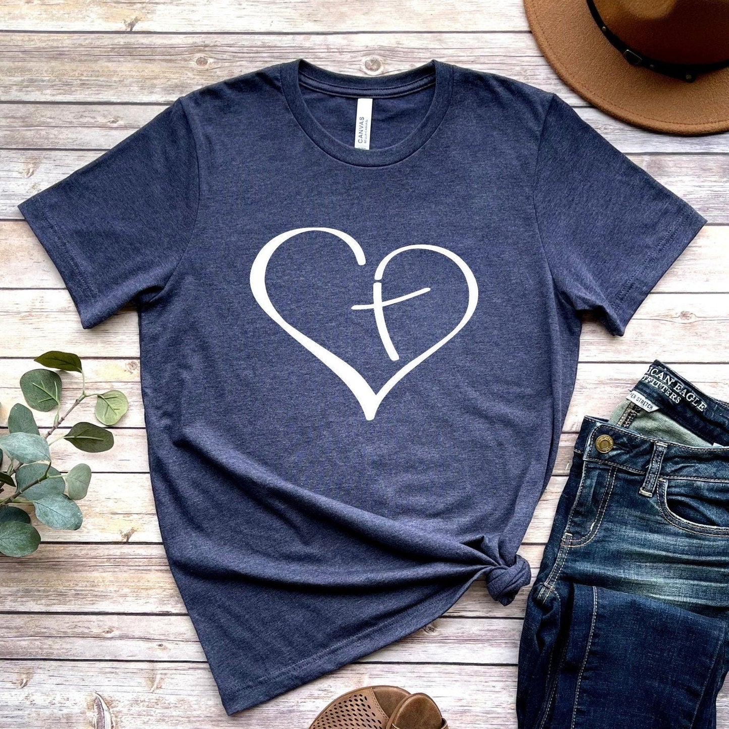Heart Cross Tee