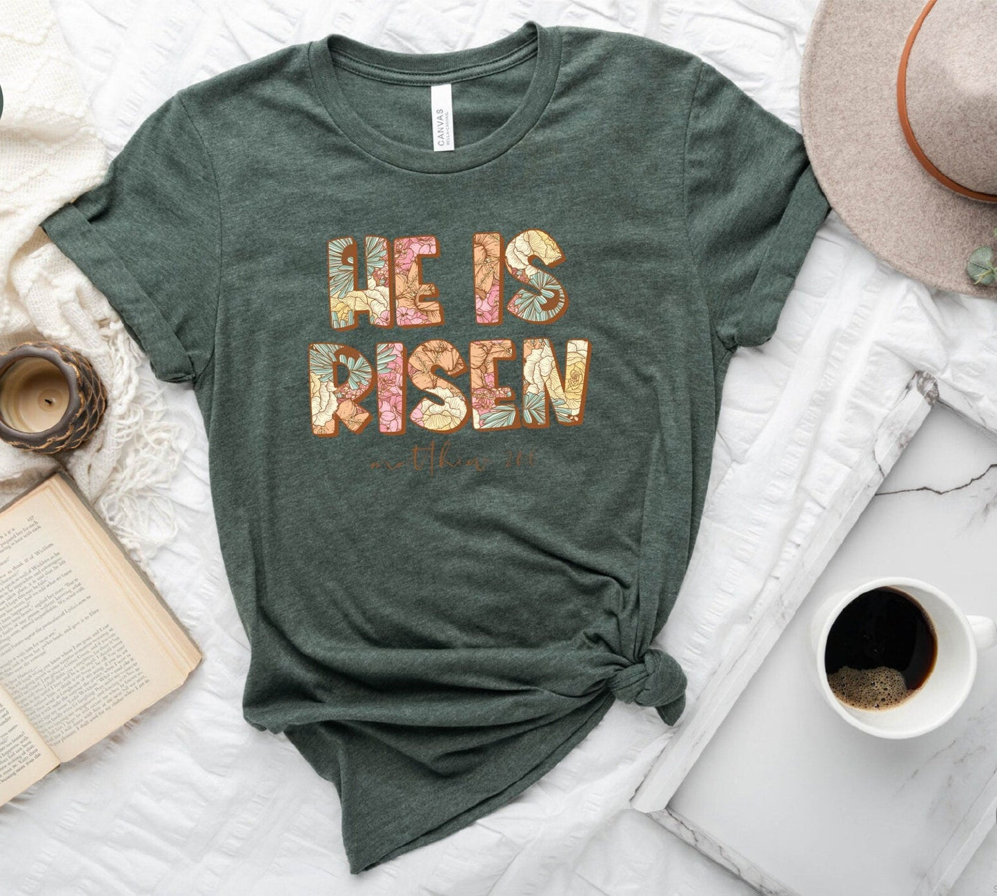 He Is Risen Tee