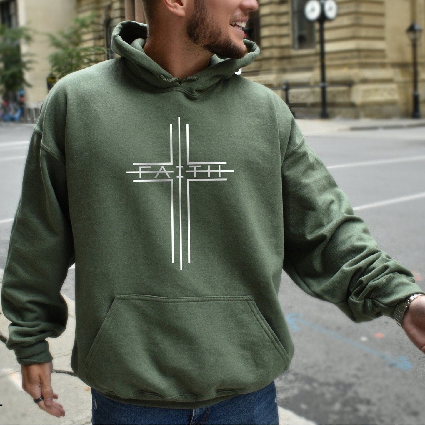Men's Faith Cross Hoodie