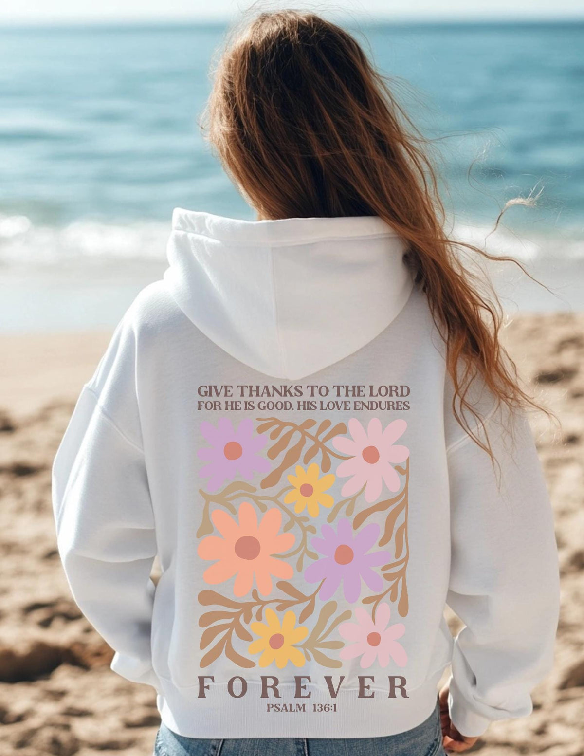 Christian Flower Hoodie