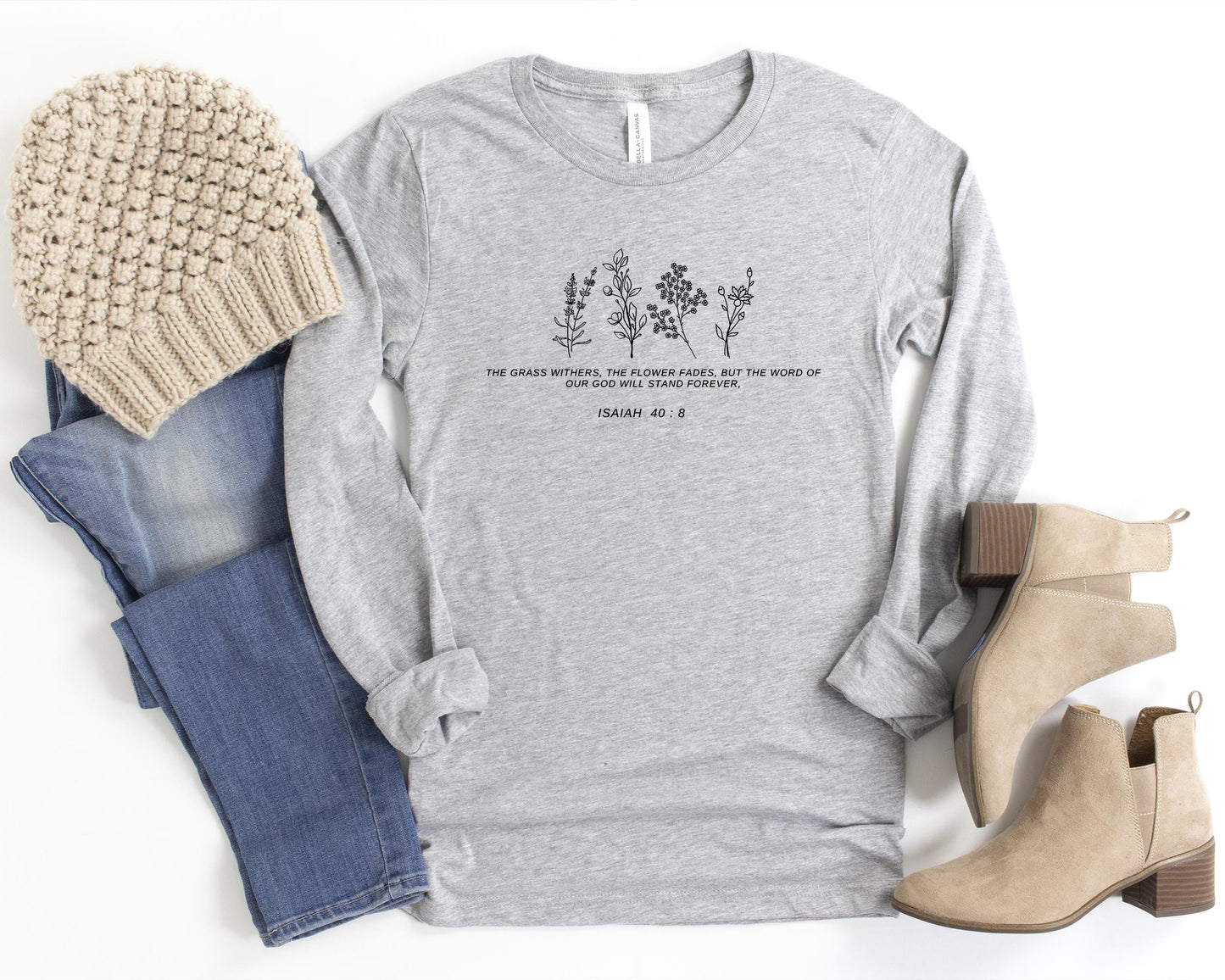 Wildflower Bible Verse Sweatshirt