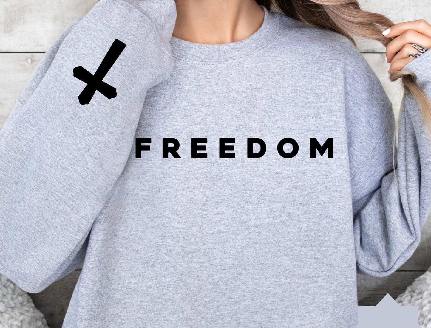 Freedom Cross Sweater