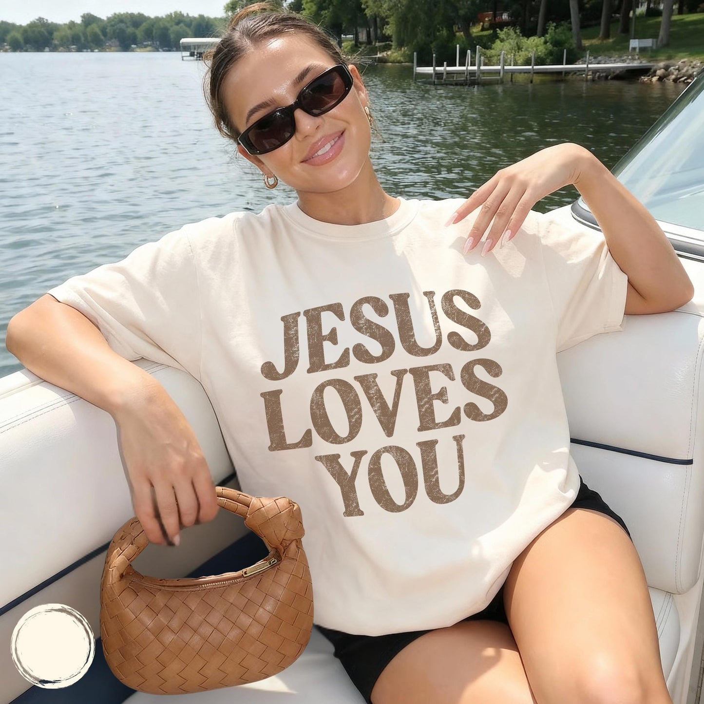Jesus Loves You Retro Tee
