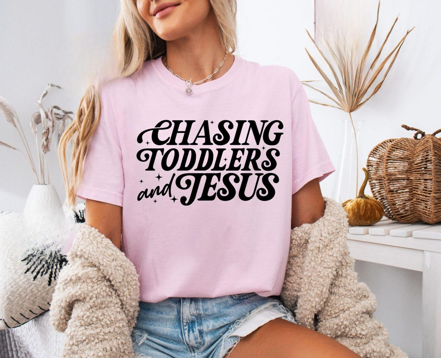 Chasing Toddlers & Jesus Tee
