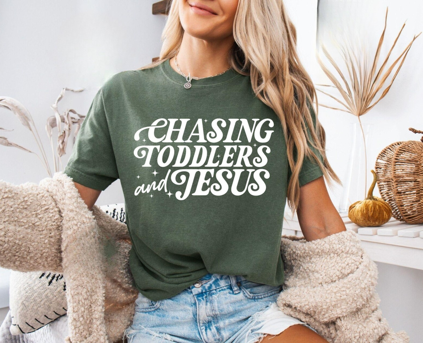 Chasing Toddlers & Jesus Tee