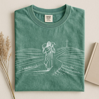 Jesus Holding Sheep Shirt