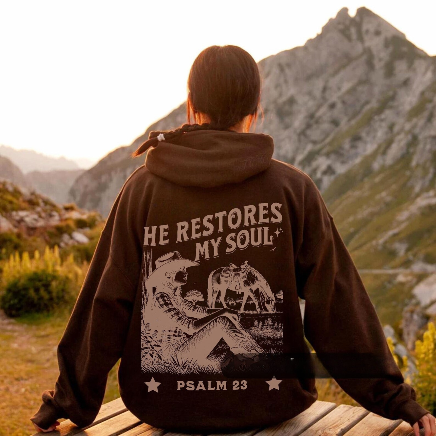 He Restores My Soul Hoodie