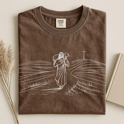 Jesus Holding Sheep Shirt