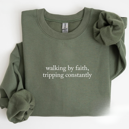 Walking By Faith Sweater New