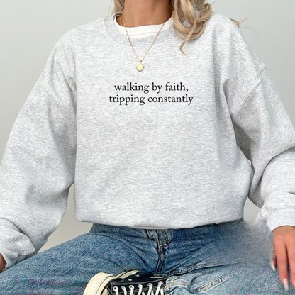 Walking By Faith Sweater New