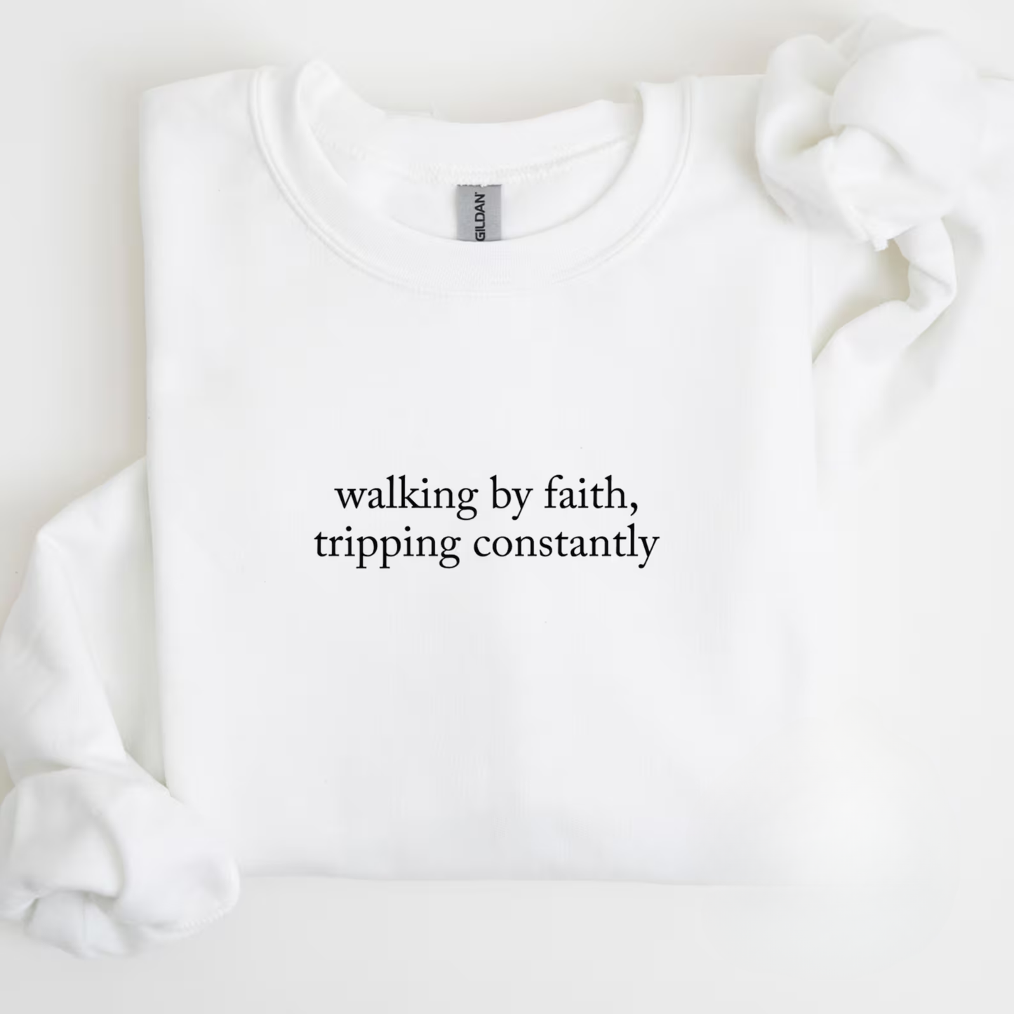 Walking By Faith Sweater New