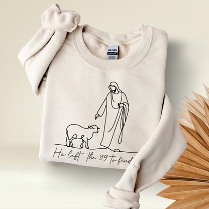 He Left The 99 Sweater V