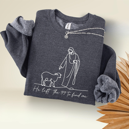 He Left The 99 Sweater V