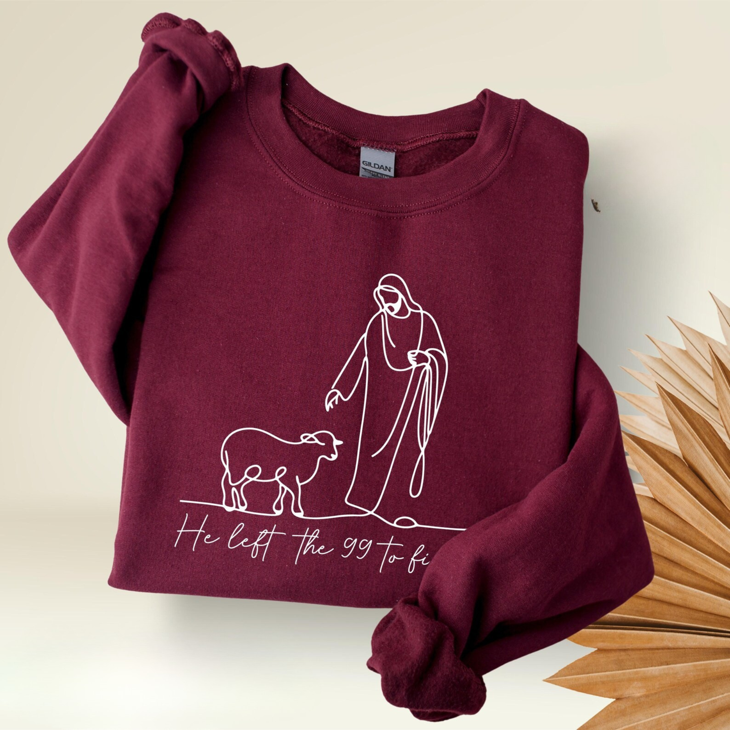 He Left The 99 Sweater V