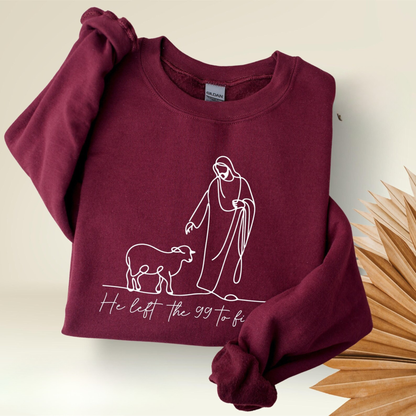 He Left The 99 Sweater V