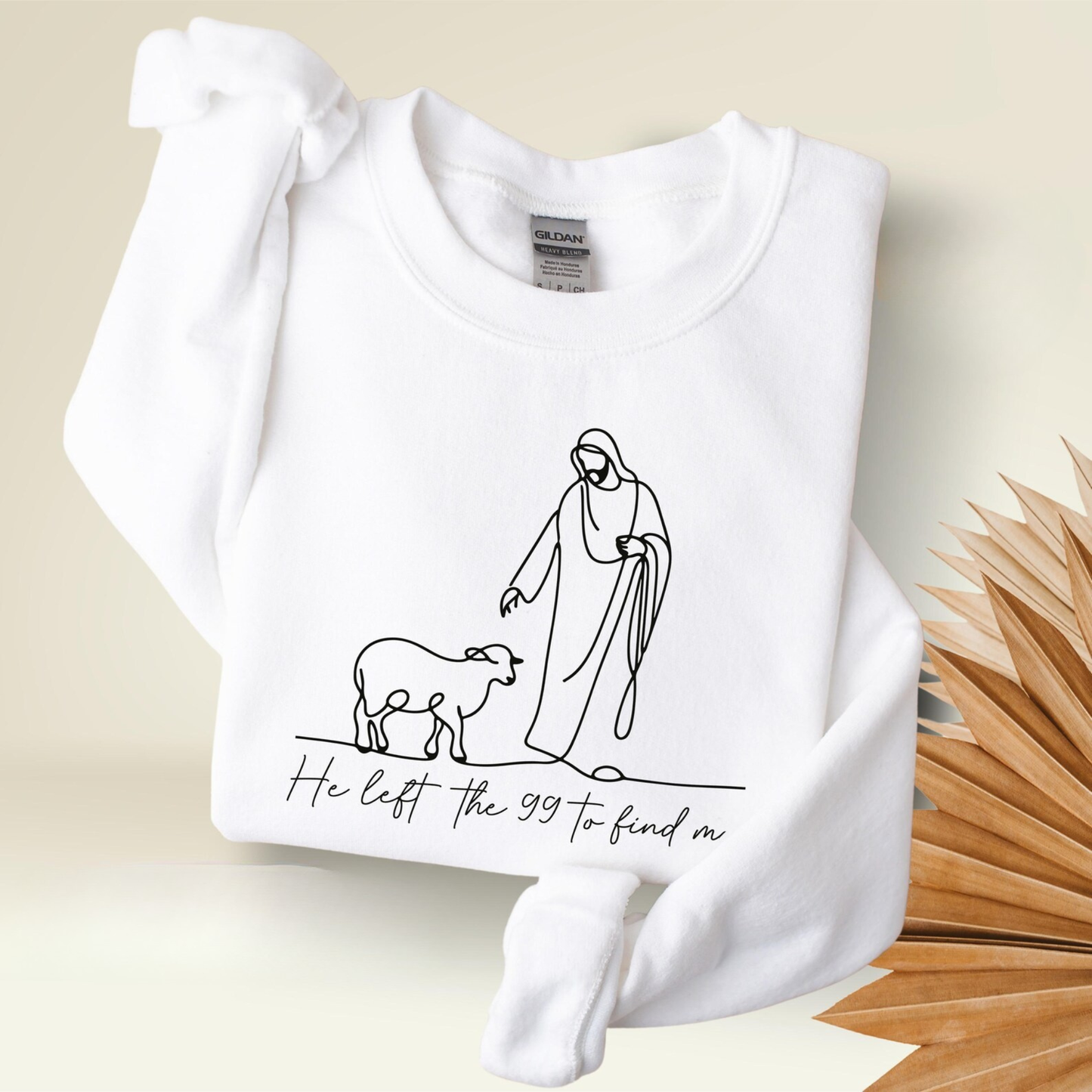 He Left The 99 Sweater V