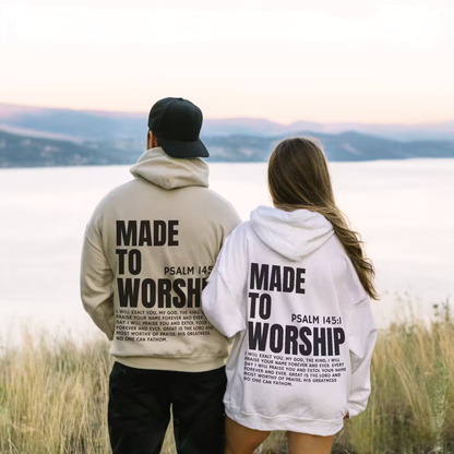 Made To Worship Christian Hoodie