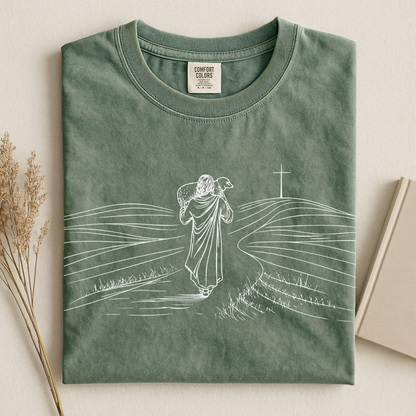 Jesus Holding Sheep Shirt