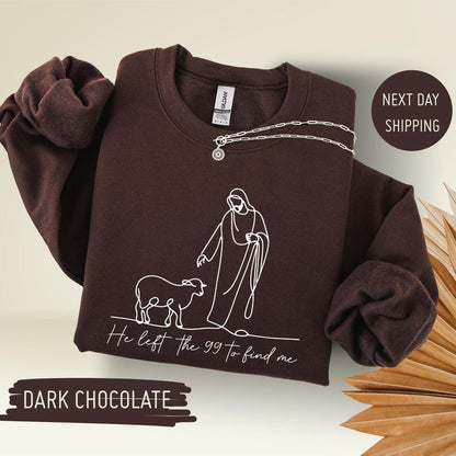 He Left The 99 Sweater V