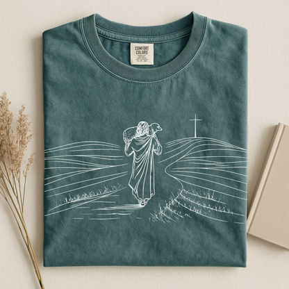 Jesus Holding Sheep Shirt