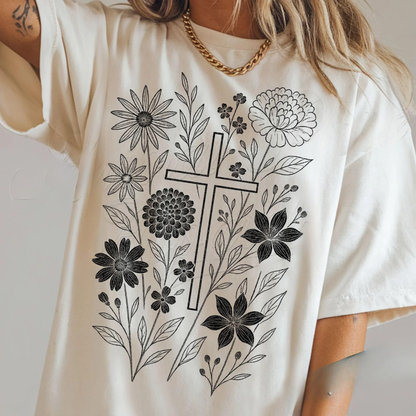 Christian Floral Tee