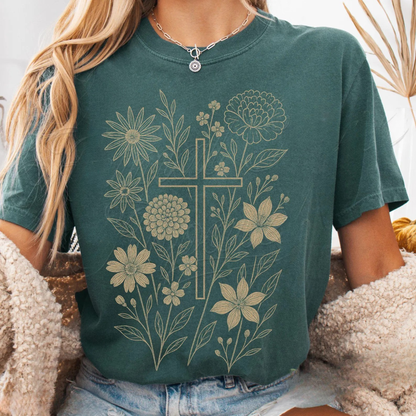 Christian Floral Tee
