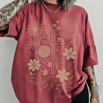 Christian Floral Tee