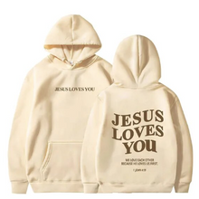 Afbeelding in Gallery-weergave laden, Jesus Loves You Hoodie
