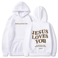 Afbeelding in Gallery-weergave laden, Jesus Loves You Hoodie
