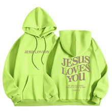 Afbeelding in Gallery-weergave laden, Jesus Loves You Hoodie
