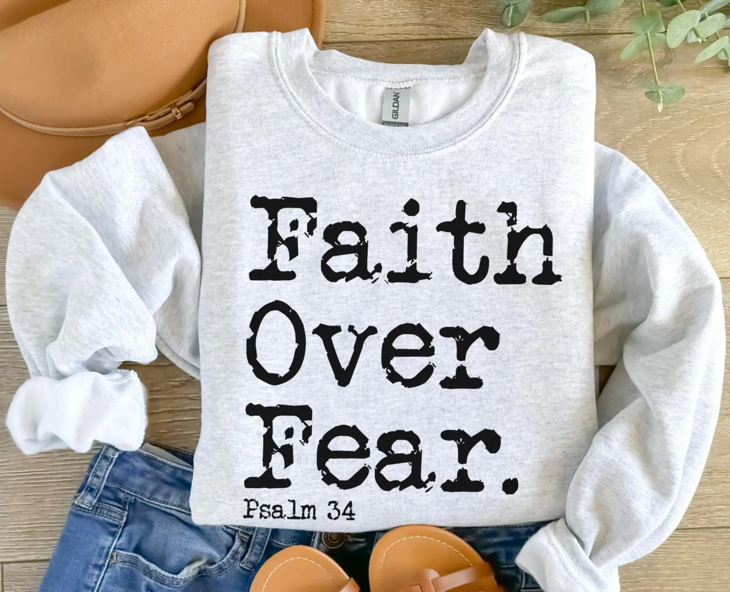The Faith Over Fear Sweater New
