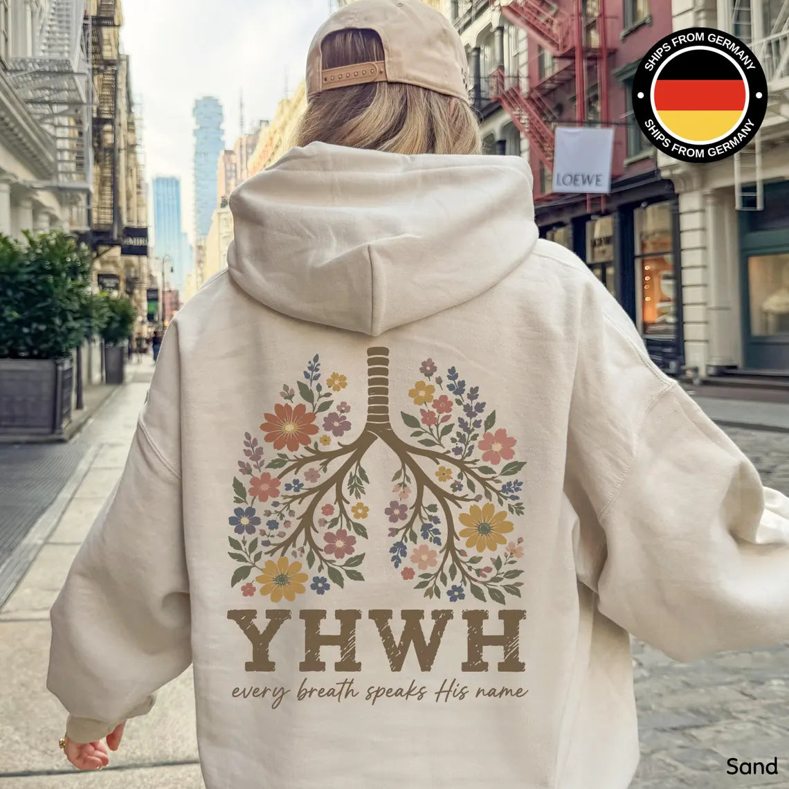 YHWH Flowers Sweatshirt