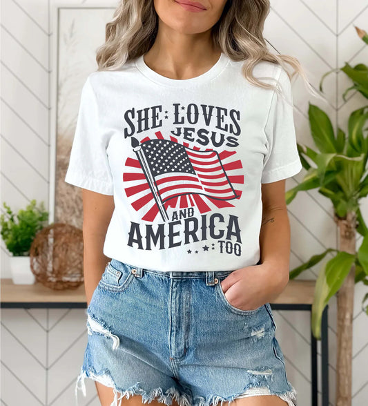 She Loves Jesus Tee