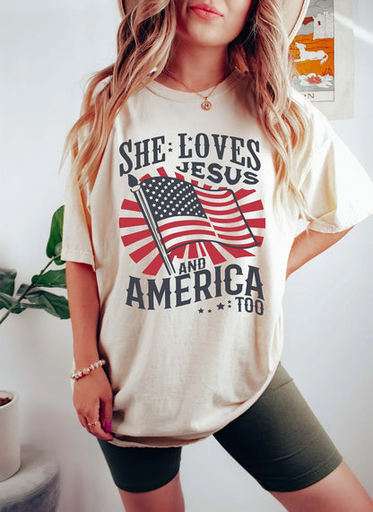 She Loves Jesus Tee