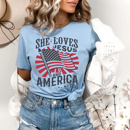 She Loves Jesus Tee
