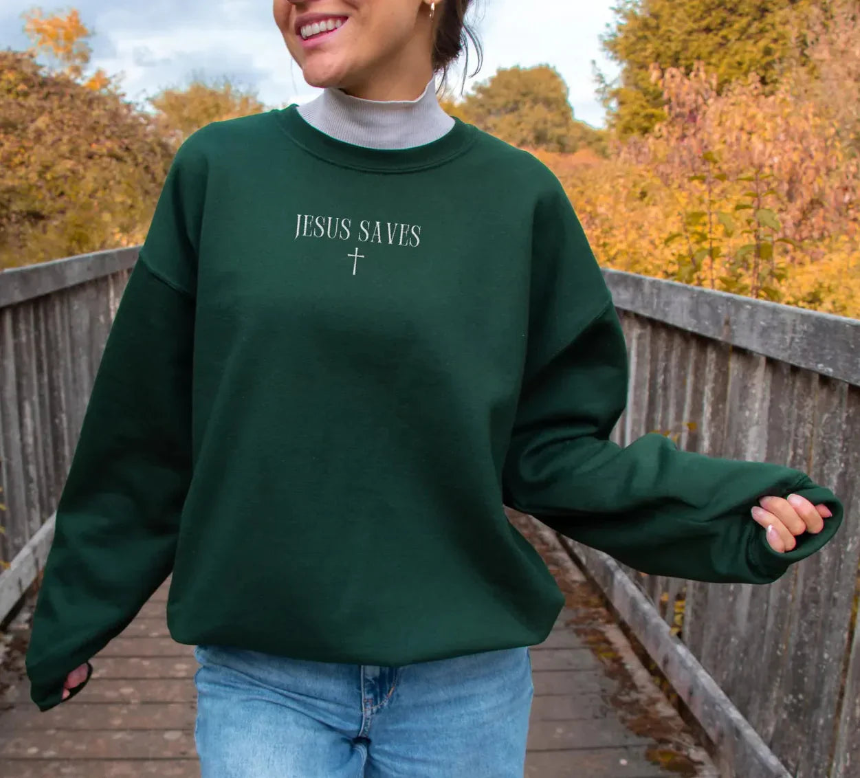 Jesus Saves Sweater V7