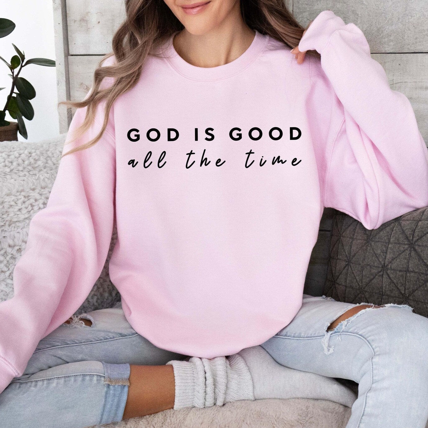 God Is Good Sweater V6