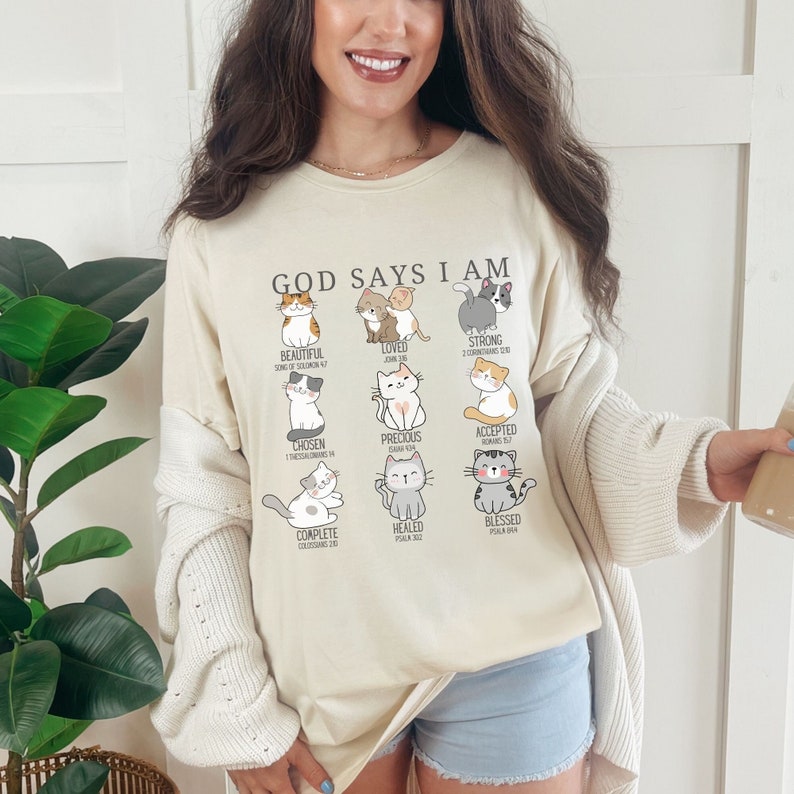 God Says I Am Cat Tee