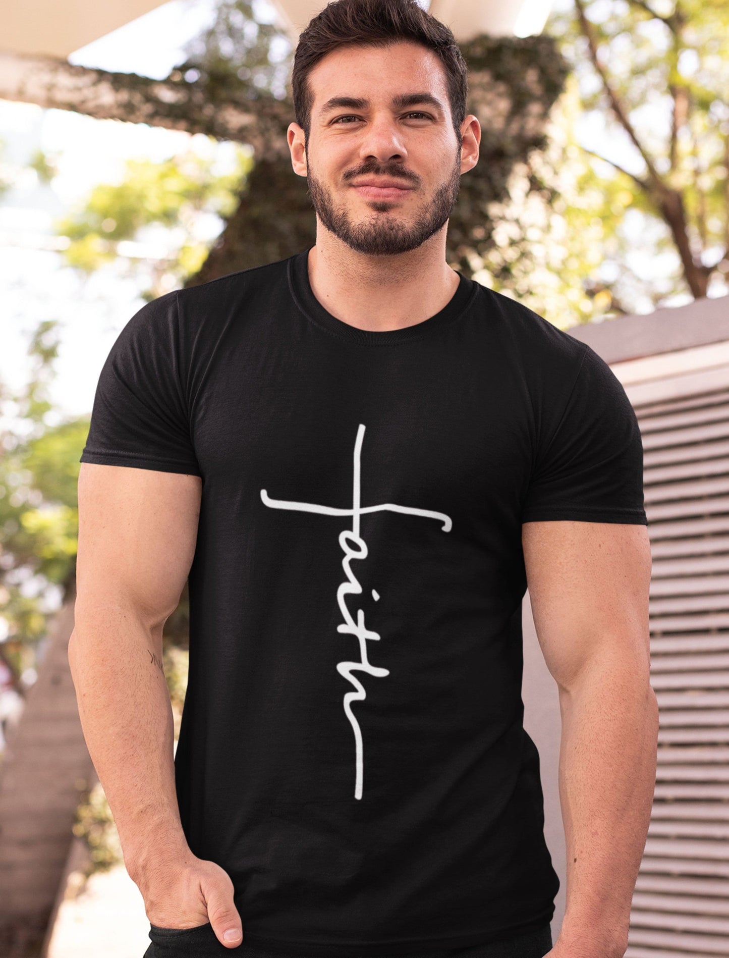 Men's Faith Cross Tee
